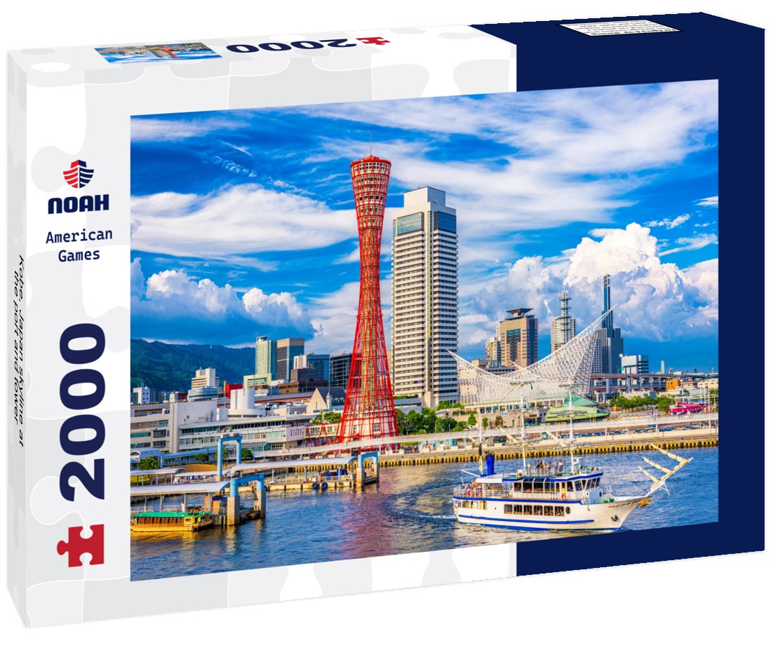 Noah Jigsaw Puzzle Kobe, Japan skyline at the port and tower 2000 pieces