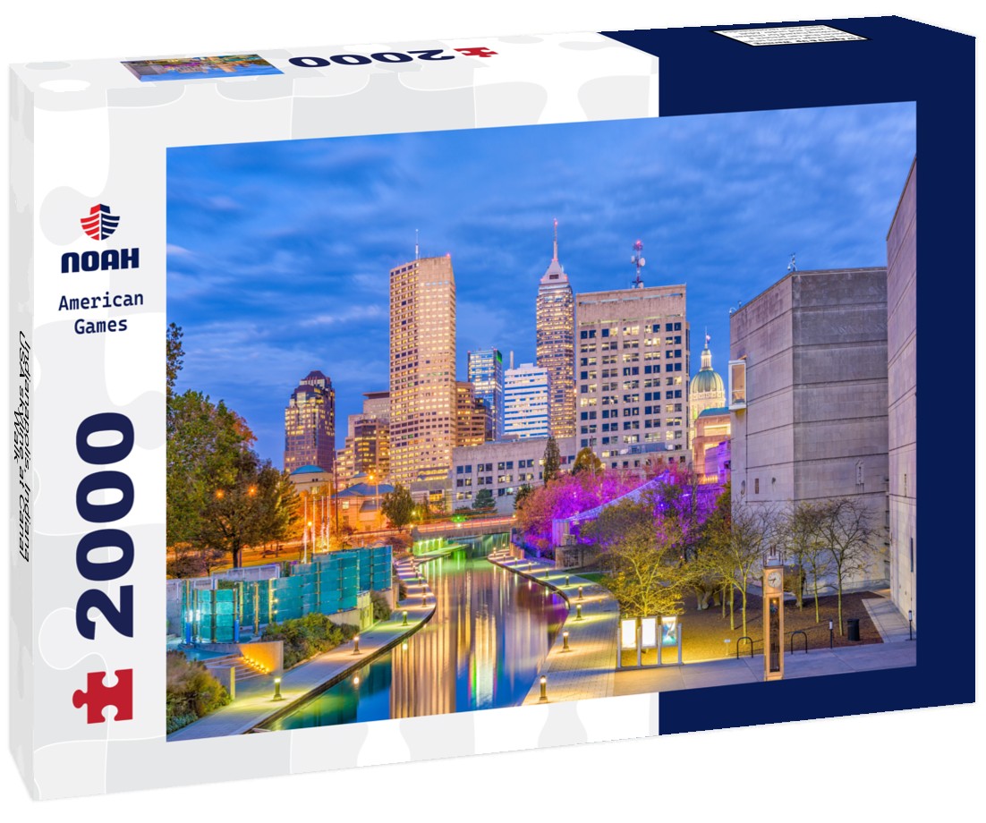 Indianapolis, Indiana, USA skyline at Canal Walk 2000pc Puzzle
