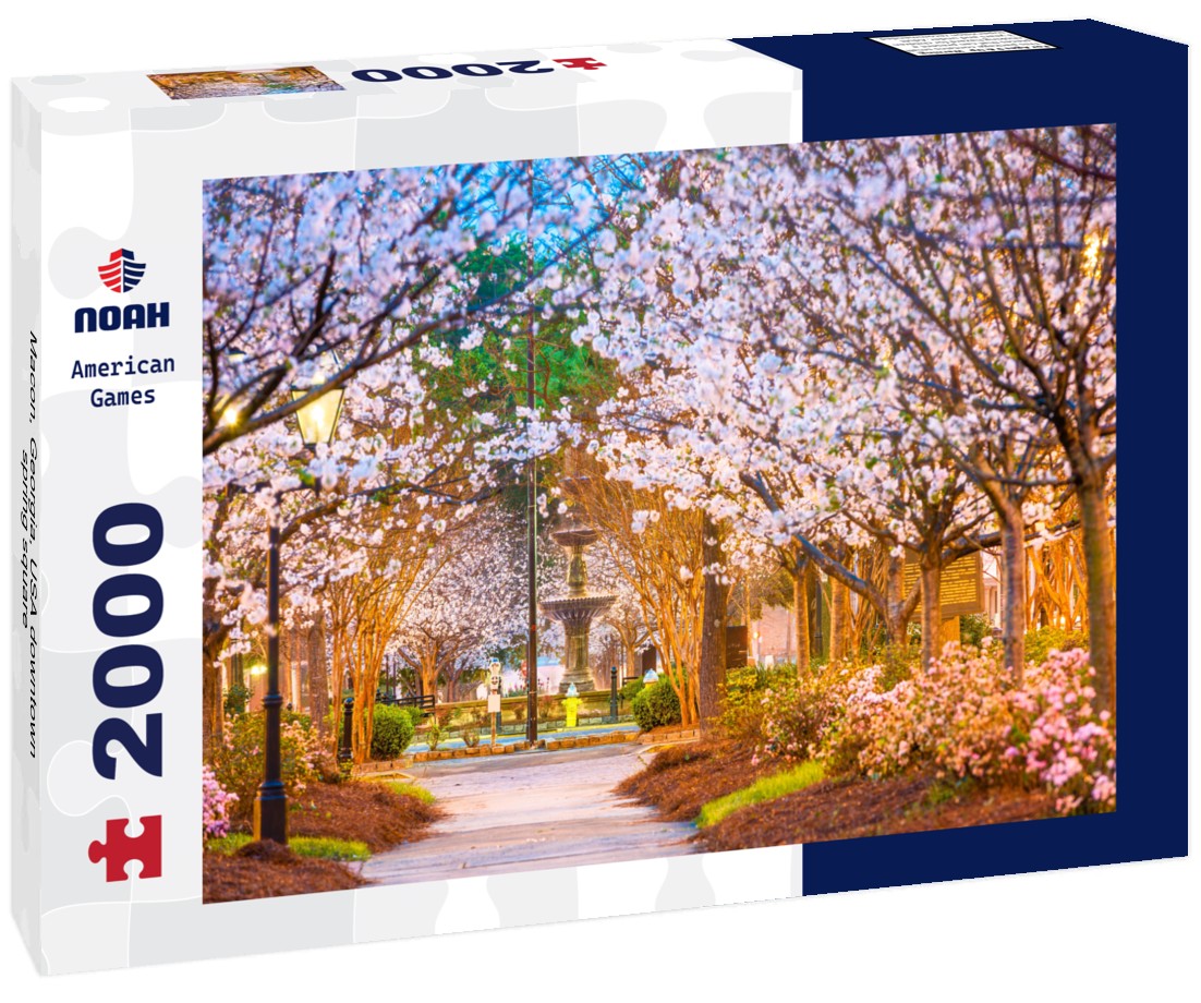 Macon, Georgia, USA downtown spring square 2000pc Puzzle