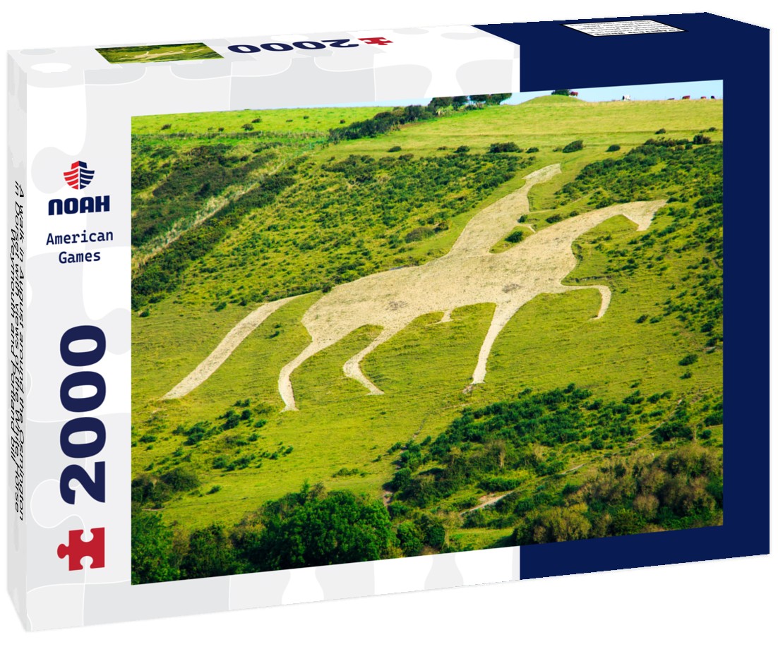 A walk in August around the Osmington in Dorset with views of the White Horse Weymouth and Portland bill 2000pc Puzzle