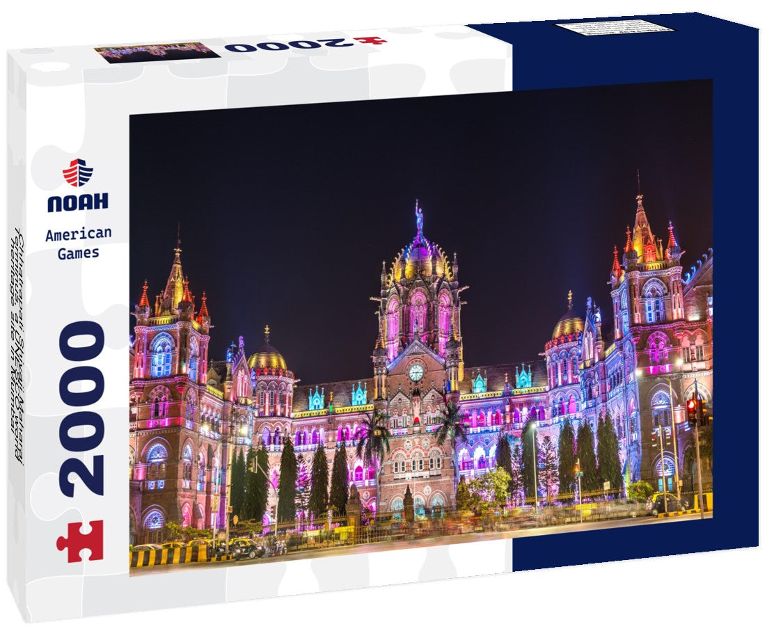 Chhatrapati Shivaji Maharaj Terminus, a UNESCO world heritage site in Mumbai - Maharashtra, India 2000pc Puzzle