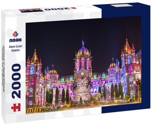 Noah Jigsaw Puzzle Chhatrapati Shivaji Maharaj Terminus, a UNESCO world heritage site in Mumbai - Maharashtra, India 2000 pieces
