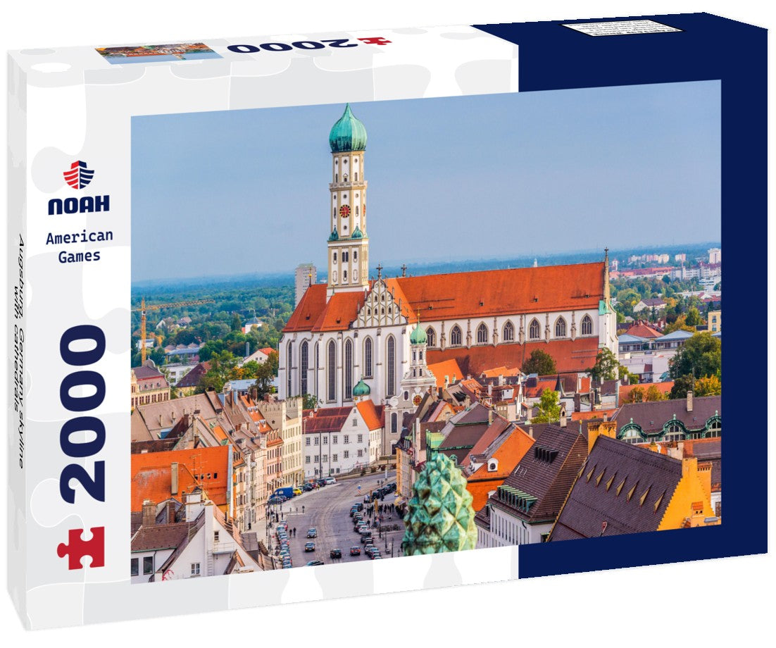 Augsburg, Germany skyline with cathedrals 2000pc Puzzle