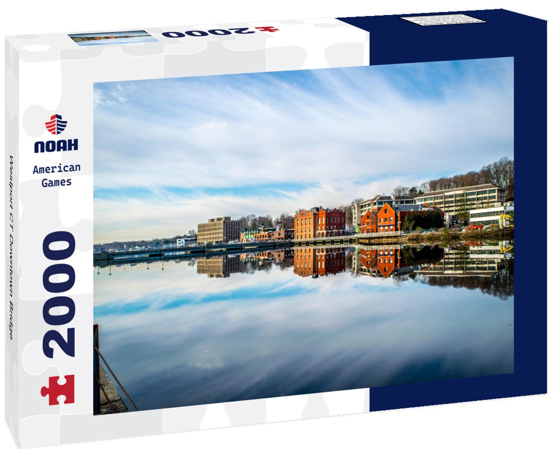 Noah Jigsaw Puzzle Westport CT Downtown Bridge 2000 pieces