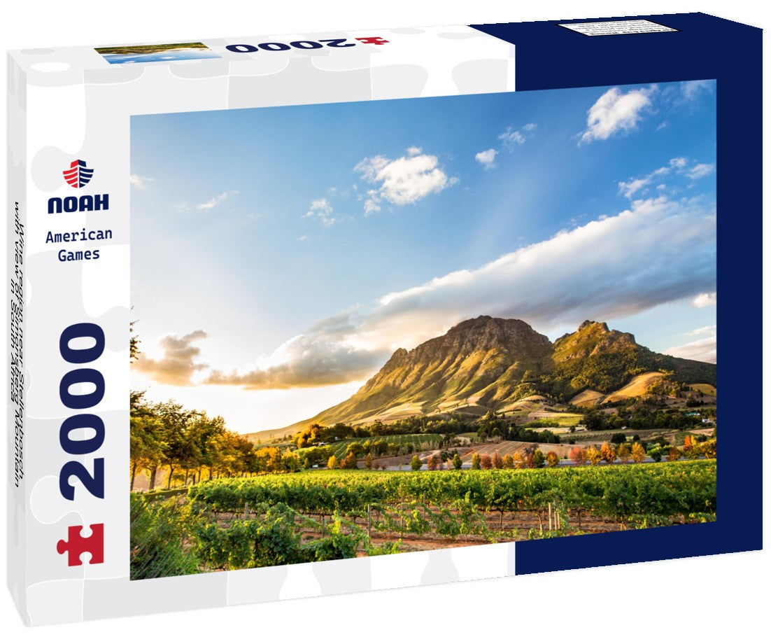 Wine region near Stellenbosch with view of Simonsberg Mountain in South Africa 2000pc Puzzle
