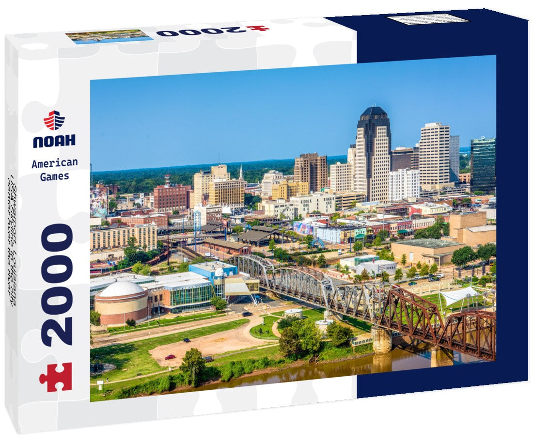 Shwarport, Louisiana, USA Skyline in the city center over the river 2000pc Puzzle