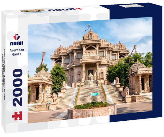 Noah Jigsaw Puzzle Borij Derasar, a Jain Temple in Gandhinagar - Gujarat State of India 2000 pieces