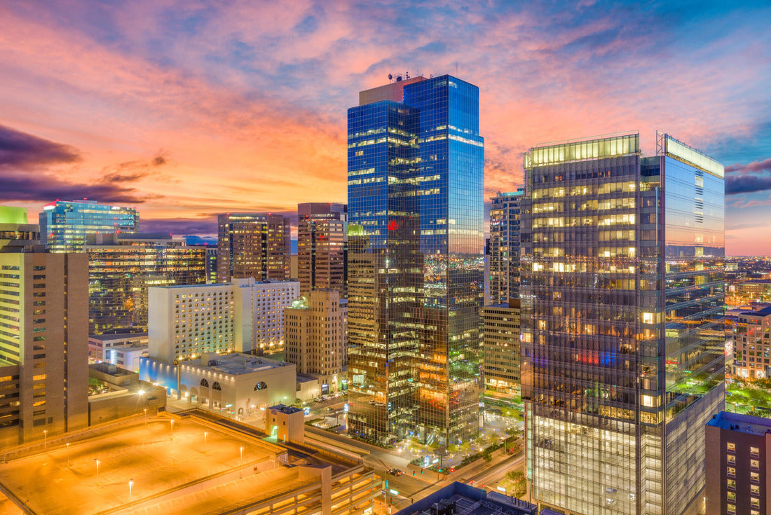 Phoenix, Arizona, USA Downtown urban landscape at sunset 2000pc Puzzle