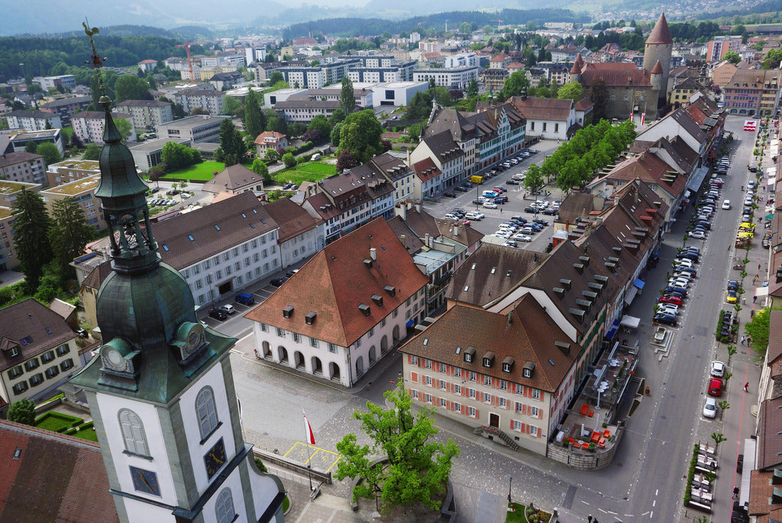 The Old Town of Bulle in Fribourg, Switzerland 2000pc Puzzle