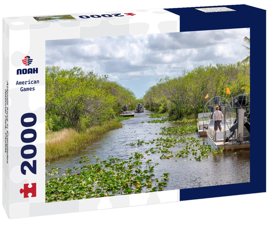 Noah Jigsaw Puzzle Airboats tours in Everglades National Park, Florida 2000 pieces
