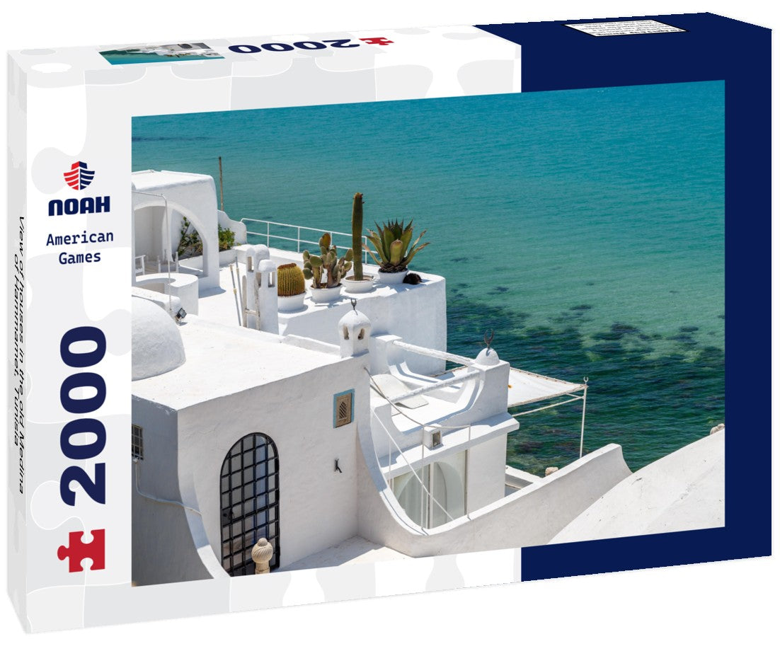 houses in the old Medina of Hammamet, Tunisia 2000pc Puzzle