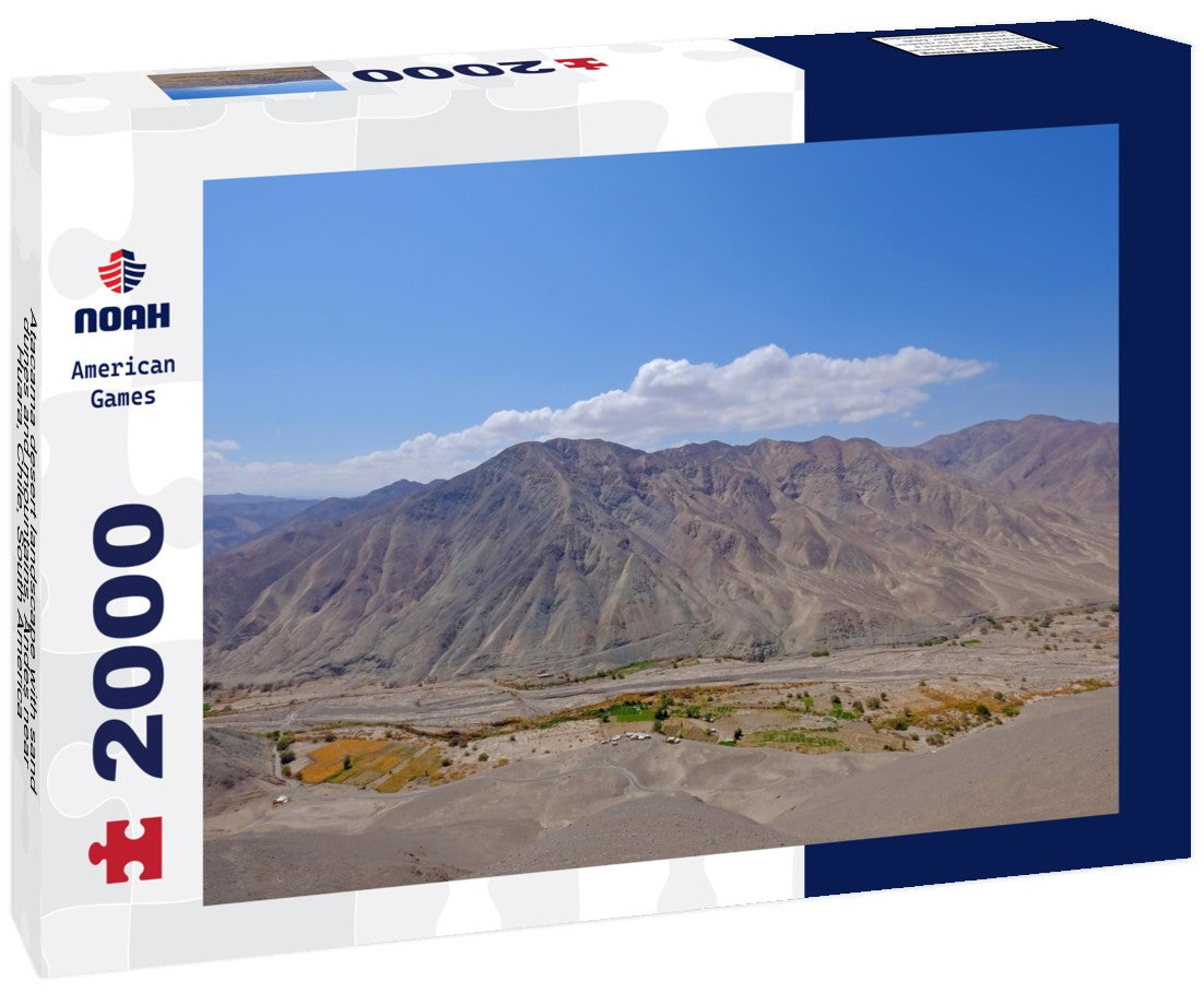 Atacama desert landscape with sand, dunes and mountains, Andes near Huara, Chile, South America 2000pc Puzzle