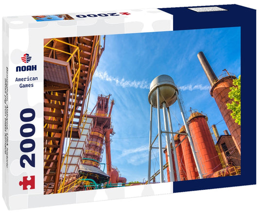 Noah Jigsaw Puzzle Birmingham, Alabama, USA historic Sloss pig iron blast furnace 2000 pieces
