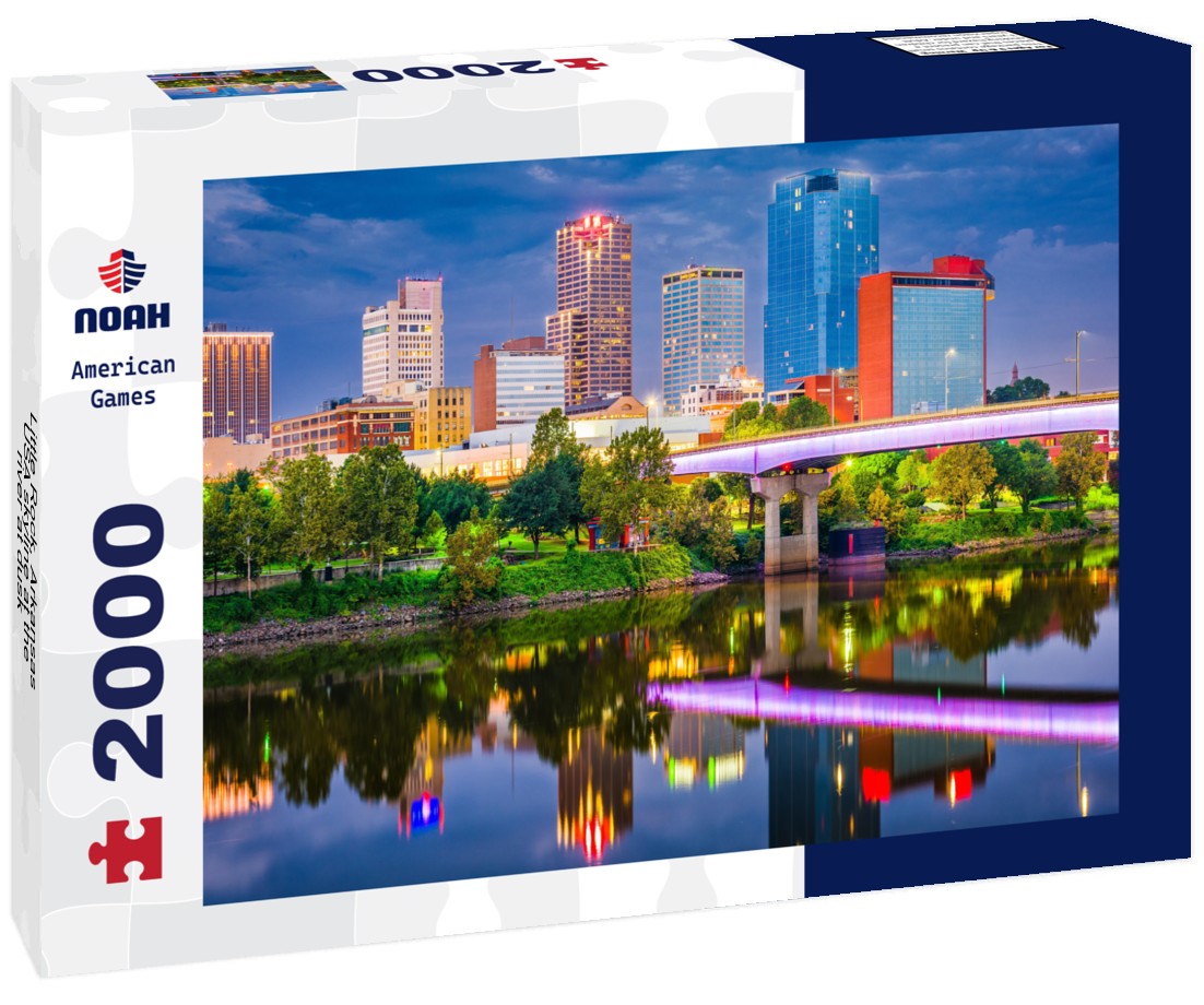 Little Rock, Arkansas, USA skyline at the river at dusk 2000pc Puzzle