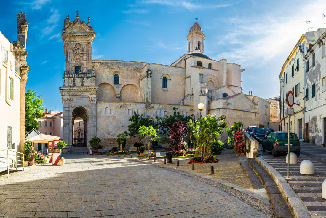 multi-colored flower garden in the city of Sassari - Sardinia on a sunny spring day 2000pc Puzzle