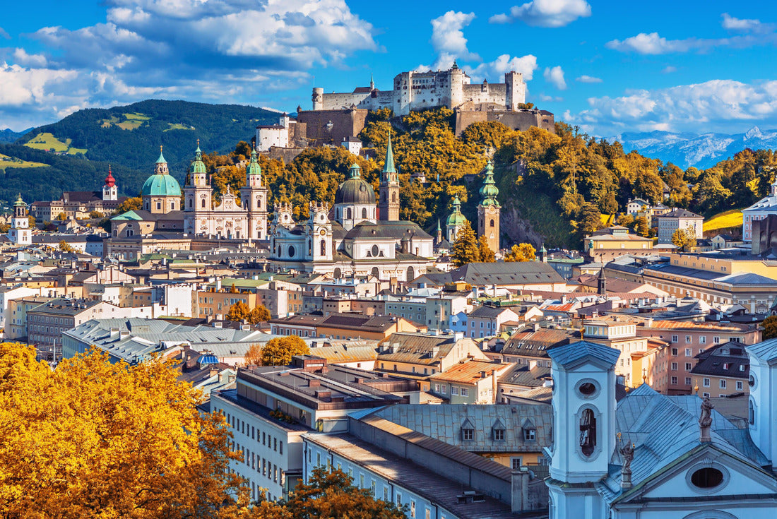 Beautiful view of the Salzburg skyline with Hohensalzburg Fortress Heirath in autumn, Salzburg, Austria 2000pc Puzzle