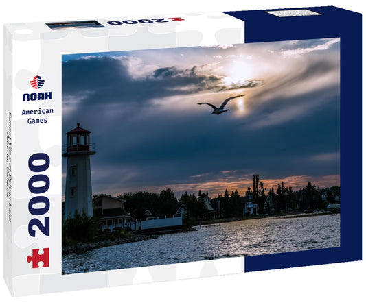 Noah Jigsaw Puzzle Sunset View at Sylvan Lake, Alberta, Canada 2000 pieces