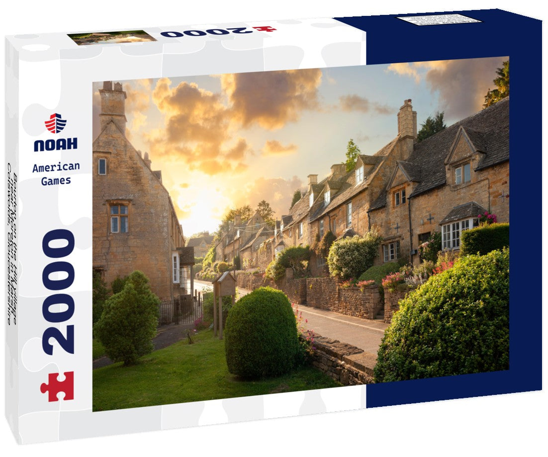 Noah Jigsaw Puzzle Bourton on the Hill village near Moreton in Marsh, Cotswolds, Gloucestershire, England 2000 pieces