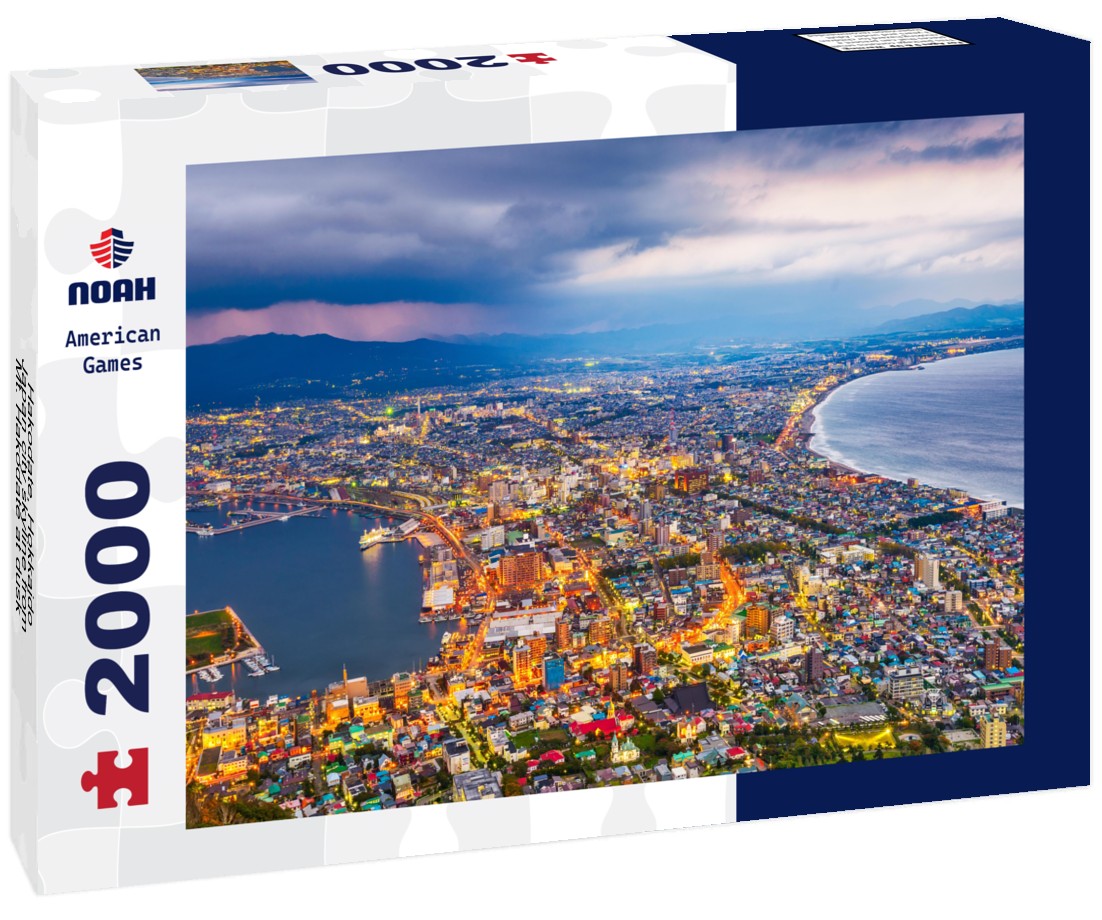 Noah Jigsaw Puzzle Hakodate, Hokkaido, Japan city skyline from Mt. Hakodate at dusk 2000 pieces