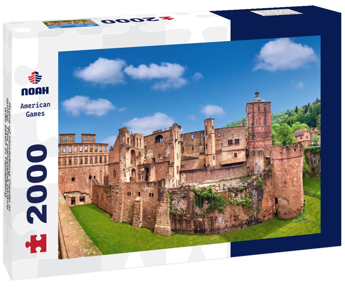 Ruins of Heidelberg Castle in spring - Heidelberg, Germany 2000pc Puzzle