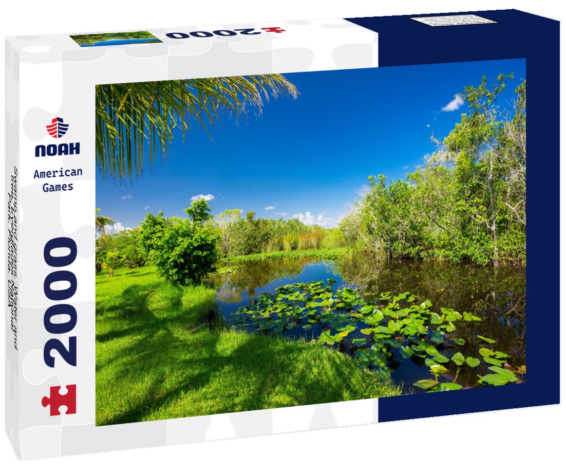 Noah Jigsaw Puzzle Swamp and grass. Water and tree. Everglades National Park. Florida. USA 2000 pieces