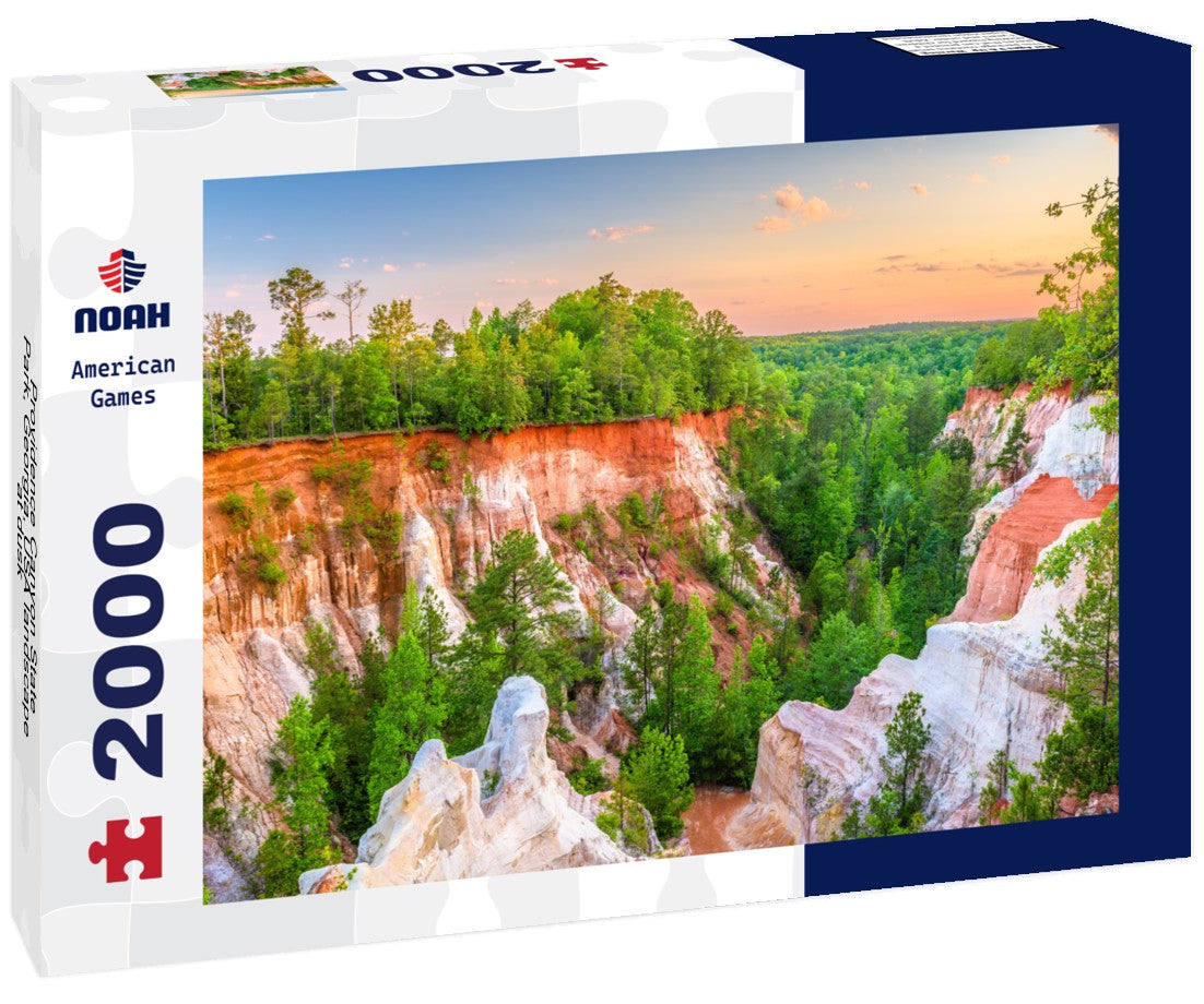Providence Canyon State Park, Georgia, USA landscape at dusk 2000pc Puzzle