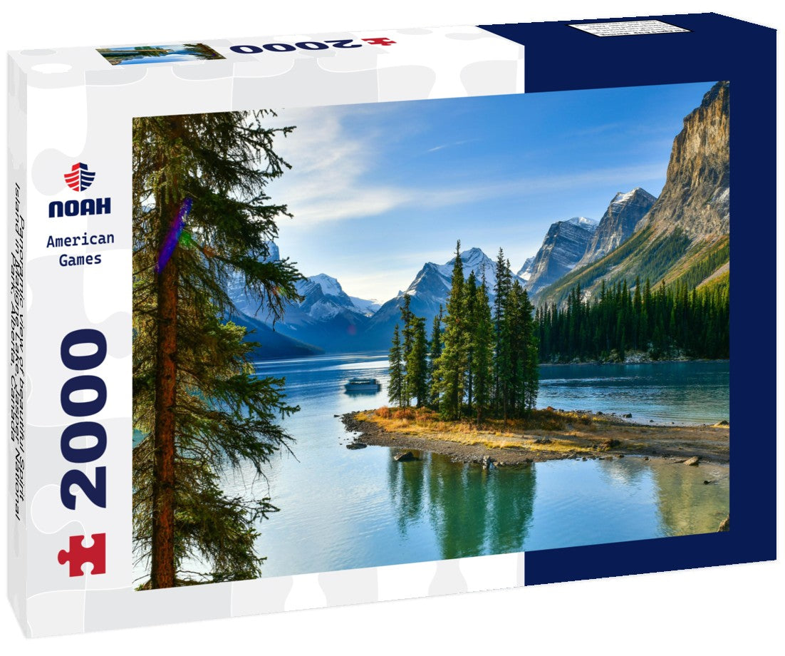 beautiful Spirit Island in Maligne Lake, Jasper National Park, Alberta, Canada 2000pc Puzzle