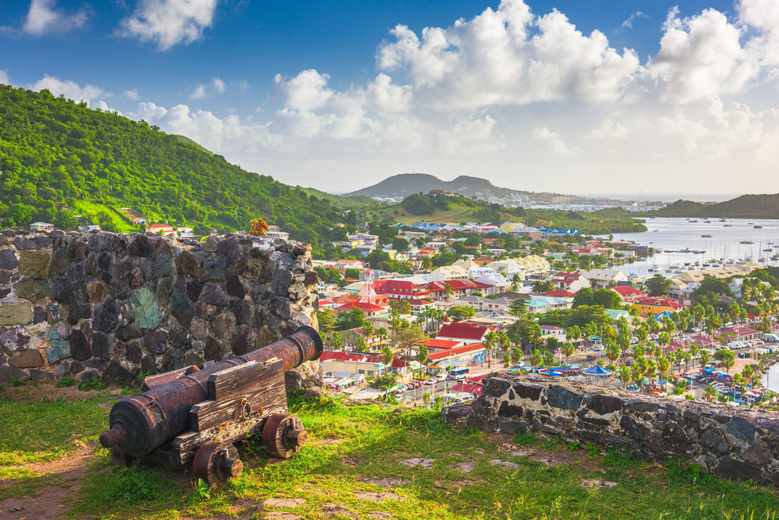 Marigot, Saint Martin town skyline from Fort Louis in the Caribbean 2000pc Puzzle
