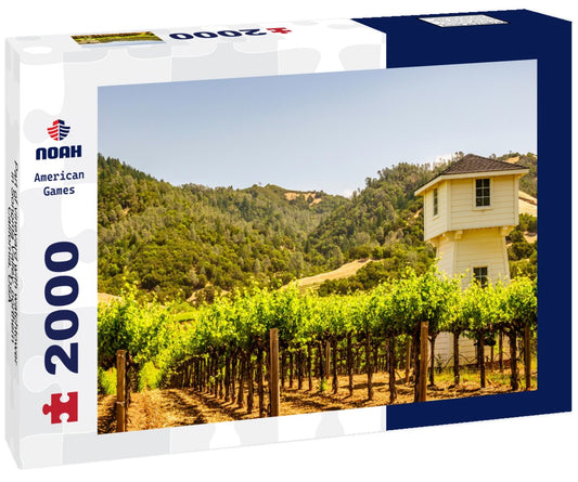 Noah Jigsaw Puzzle Part of vineyard with watchtower in Sonoma Valley, northern California, USA 2000 pieces
