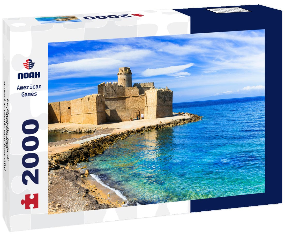 Le Castella. Isola di Capo Rizzuto - amazing castle and beautiful sea. Calabria, Italy 2000pc Puzzle