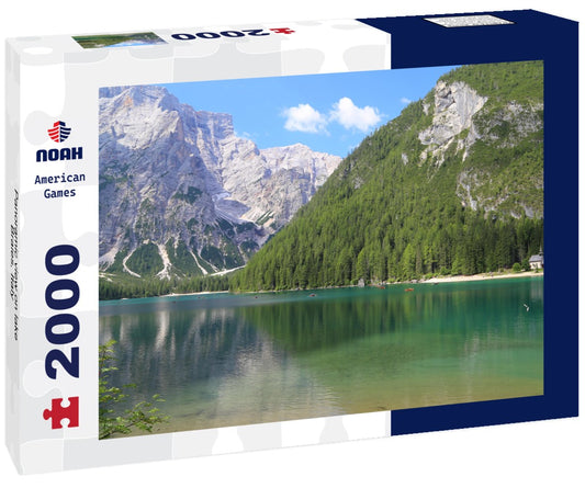 Noah Jigsaw Puzzle Panoramic view on lake Braies, Italy 2000 pieces