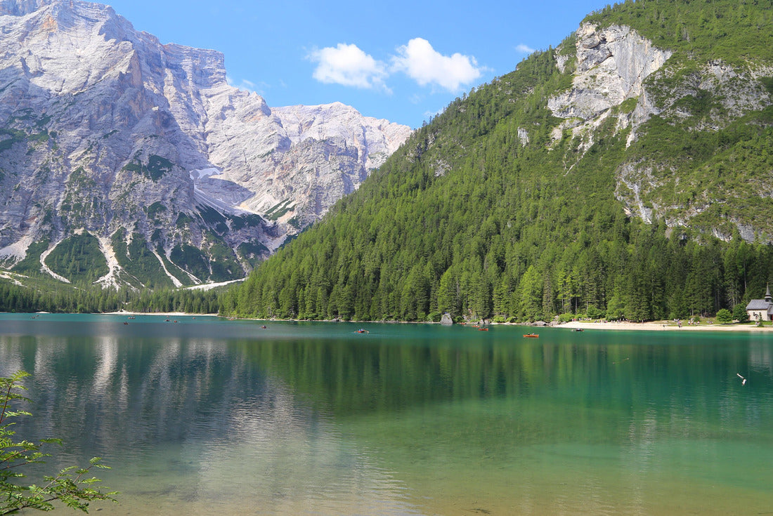 Noah Jigsaw Puzzle Panoramic view on lake Braies, Italy 2000 pieces
