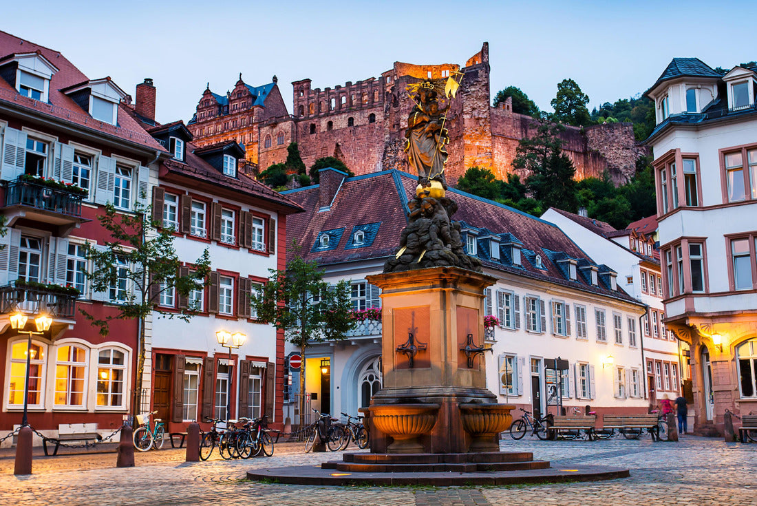 Heidelberg at night, Long exposure of the historic city of Heidelberg, Germany 2000pc Puzzle