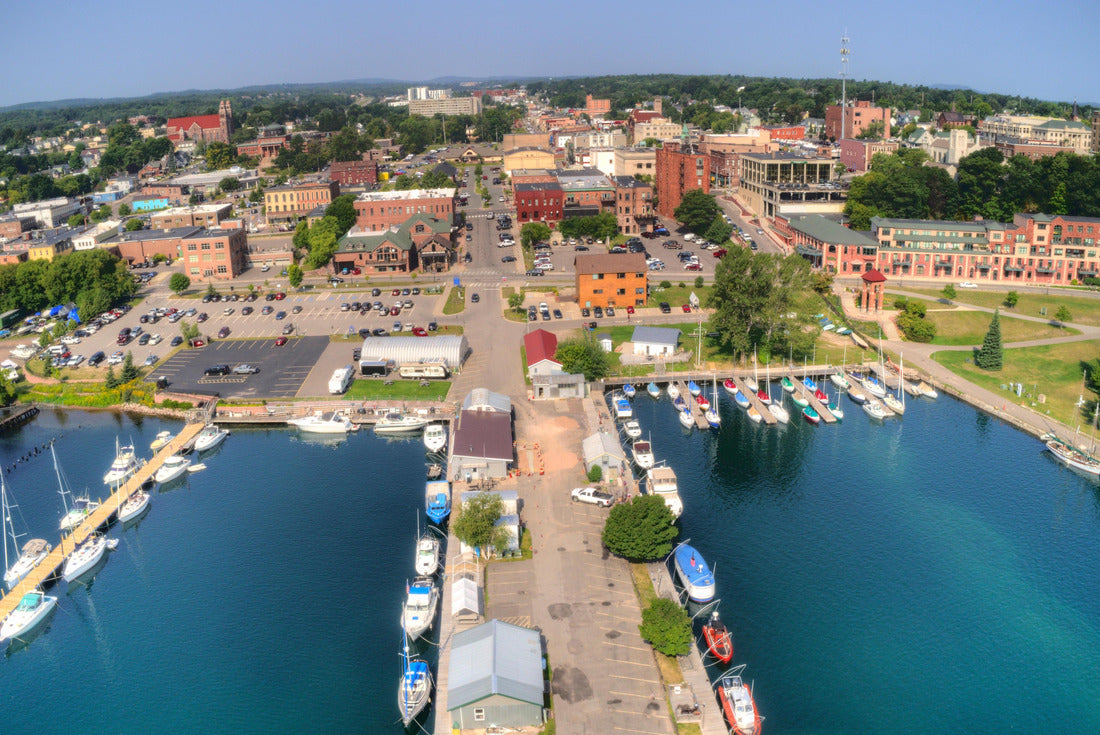 Marquette, Michigan is a port city on the shores of Lake Superior 2000pc Puzzle