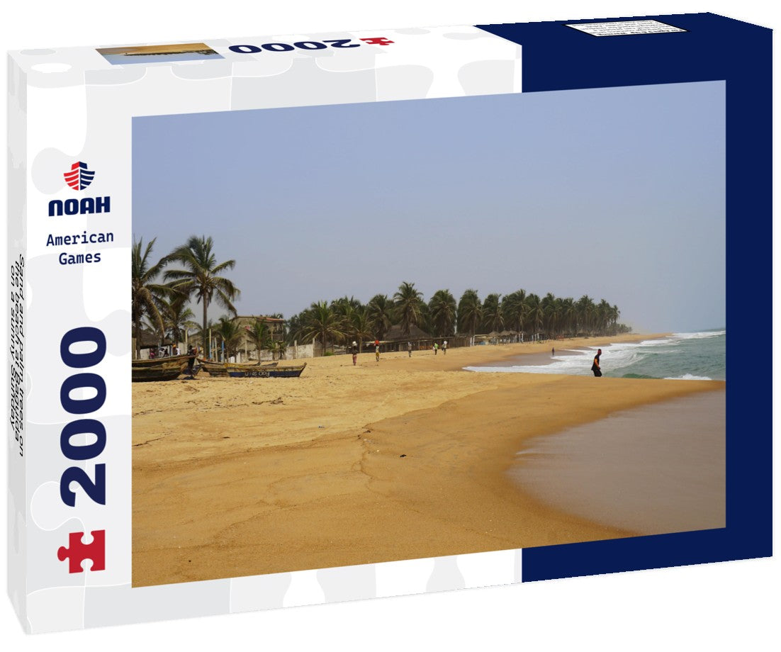 Sand and palm trees on the beach at Baguida, on a sunny Sunday 2000pc Puzzle
