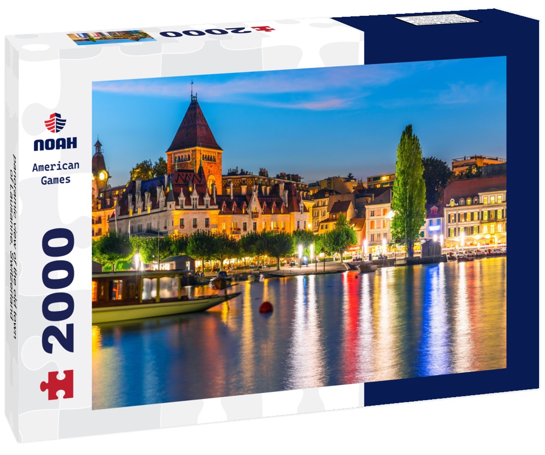 the old town of Lausanne, Switzerland 2000pc Puzzle