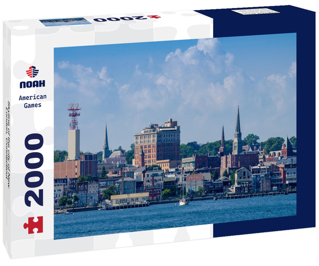 Skyline of the city of New London, Connecticut 2000pc Puzzle