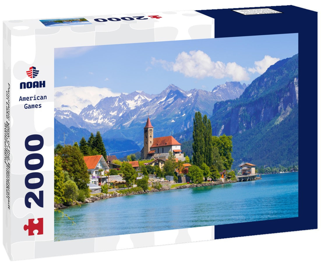 Noah Jigsaw Puzzle Panoramic view of the Brienzerstadt on Lake Brienz near Interlaken, Switzerland 2000 pieces