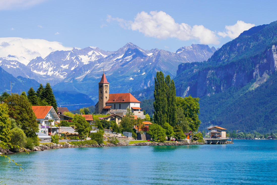 Noah Jigsaw Puzzle Panoramic view of the Brienzerstadt on Lake Brienz near Interlaken, Switzerland 2000 pieces