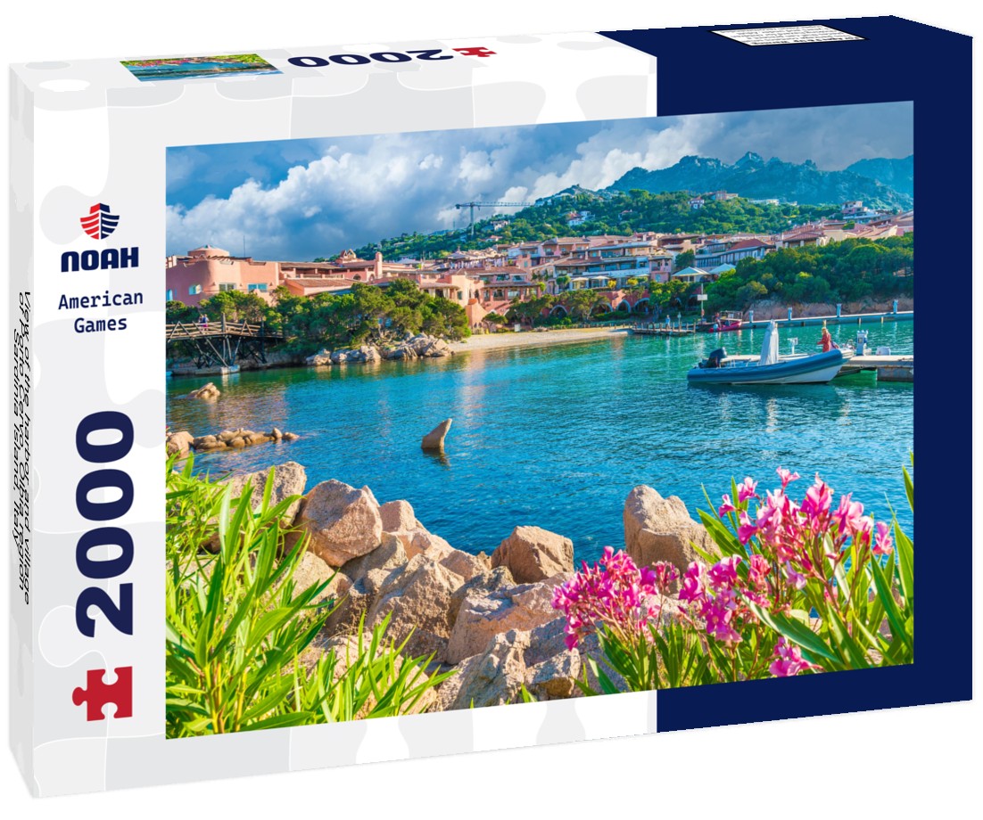 the harbor and village of Porto Cervo, Olbia region, Sardinia Island, Italy 2000pc Puzzle