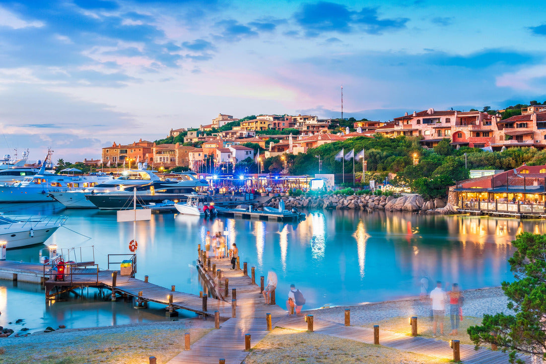 the harbor and village of Porto Cervo, Sardinia Island, Italy 2000pc Puzzle
