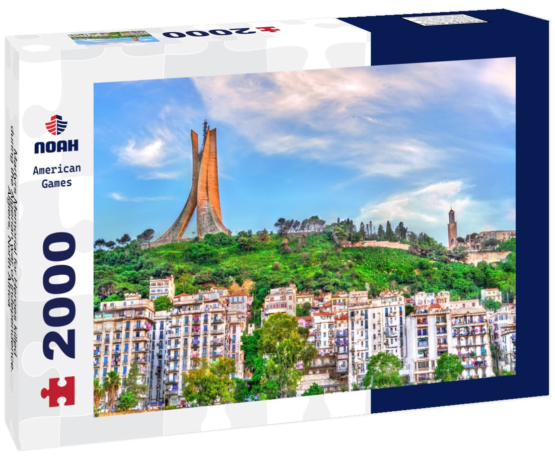 Noah Jigsaw Puzzle Martyrs Memorial for Heroes killed during the Algerian war of independence. Algiers, North Africa 2000 pieces