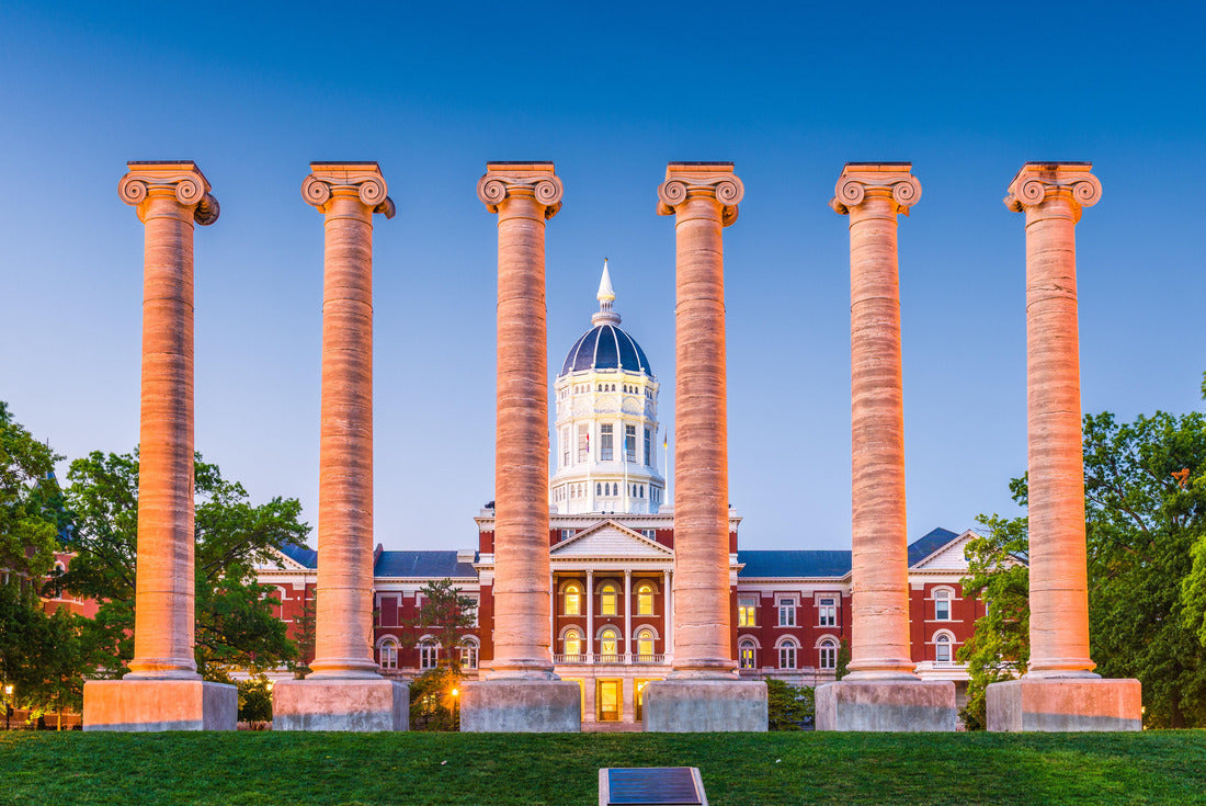 Columbia, Missouri, USA historic campus and columns 2000pc Puzzle