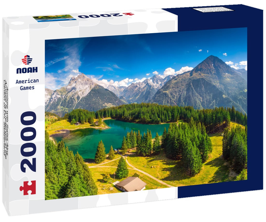 Arnisee with Swiss Alps. Arnisee is a reservoir in the Canton of Uri, Switzerland 2000pc Puzzle