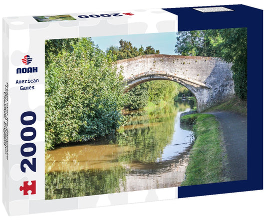 Noah Jigsaw Puzzle Bridge over the Shropshire Union canal, Christleton, Cheshire, England 2000 pieces