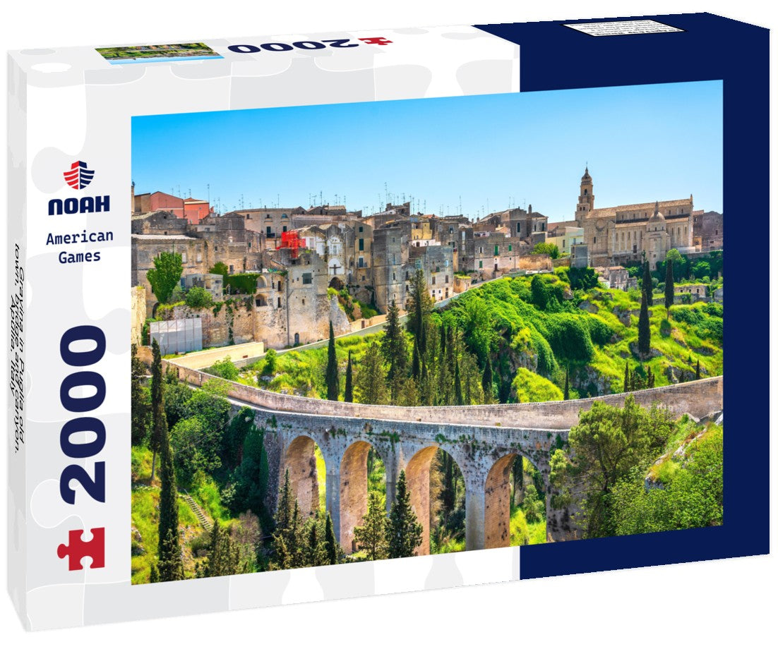 Gravina in Puglia old town, bridge and canyon. Apulia, Italy 2000pc Puzzle