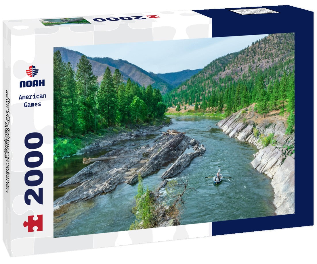 Noah Jigsaw Puzzle Best Fly fishing experience down the Montana in Alberton river gorge 2000 pieces