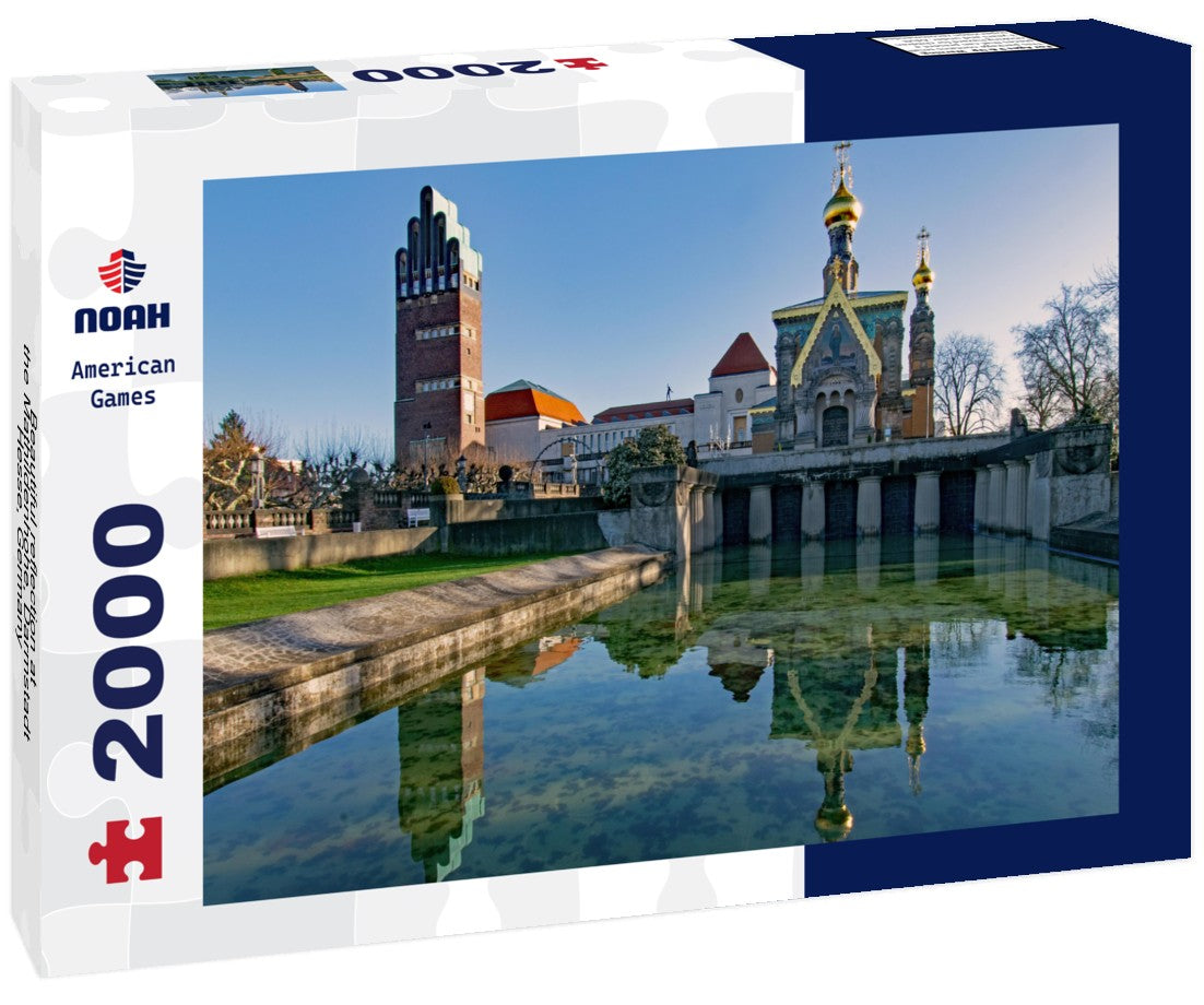 Beautiful reflection at the Mathildenhohe, Darmstadt, Hesse, Germany 2000pc Puzzle