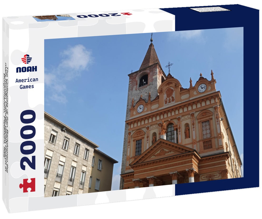 The Collegiata di San Bartolomeo the main Roman Catholic parish church in Borgomanero, Piedmont, Italy 2000pc Puzzle