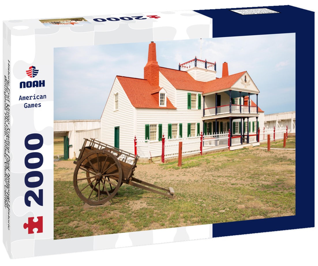 Historic Fort Union Trading Post National Historic Site in North Dakota, USA, built 1828, Bourgeois House, today Visitor Center 2000pc Puzzle